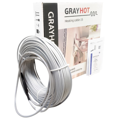 Гріючий кабель GrayHot 13 м (0919003) тепла підлога