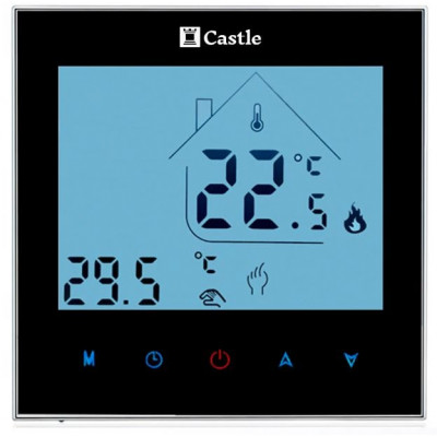 Терморегулятор программируемый Castle AC605H (Черный)