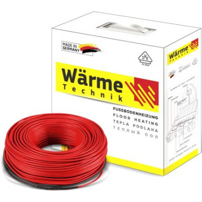 Теплый пол греющий кабель Wärme Twin cable 63,4м